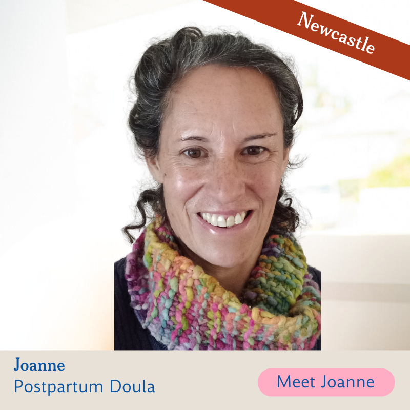 Joanne birth and postpartum doula Newcastle