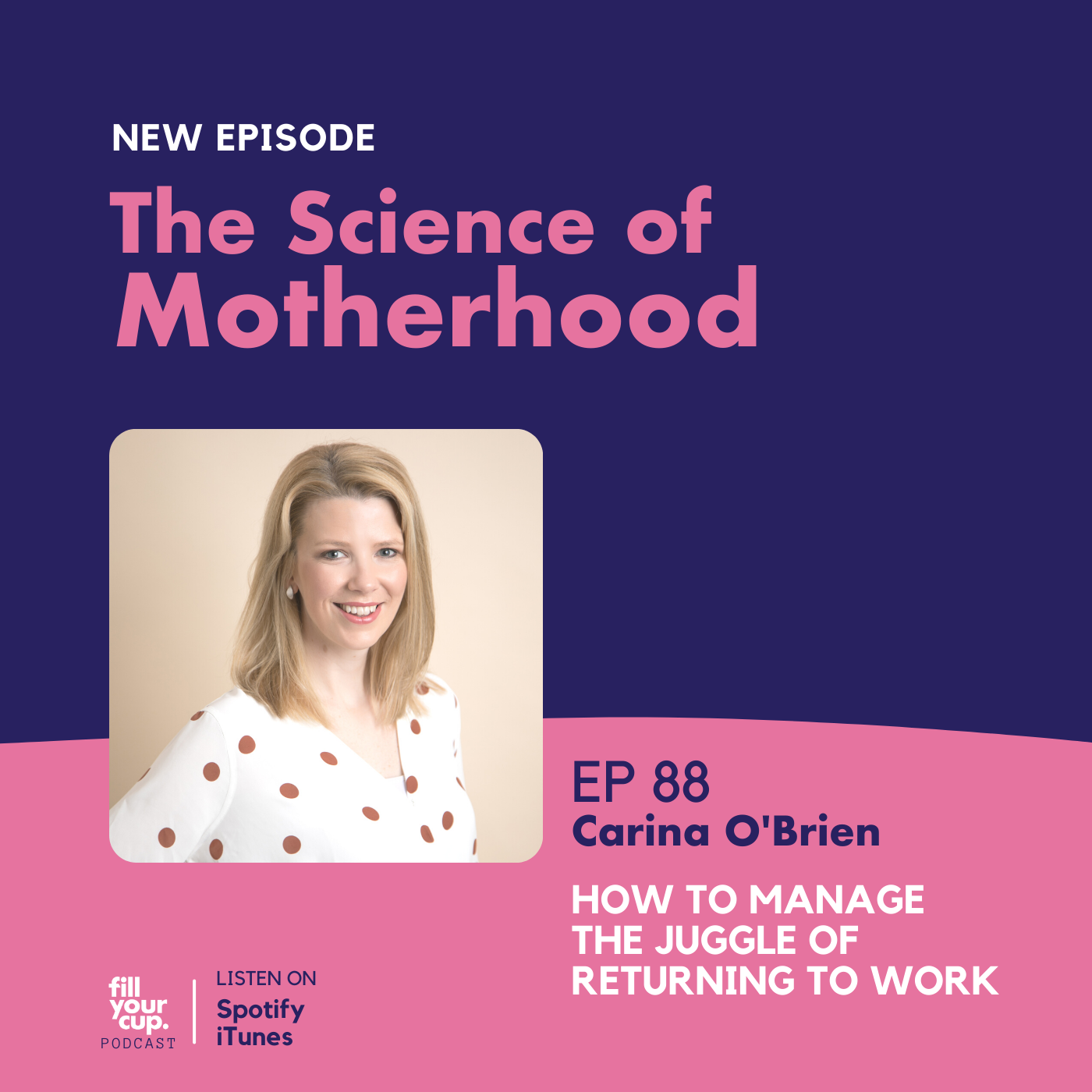 Ep 88. Carina O'Brien - How to Manage the Juggle of Returning to Work