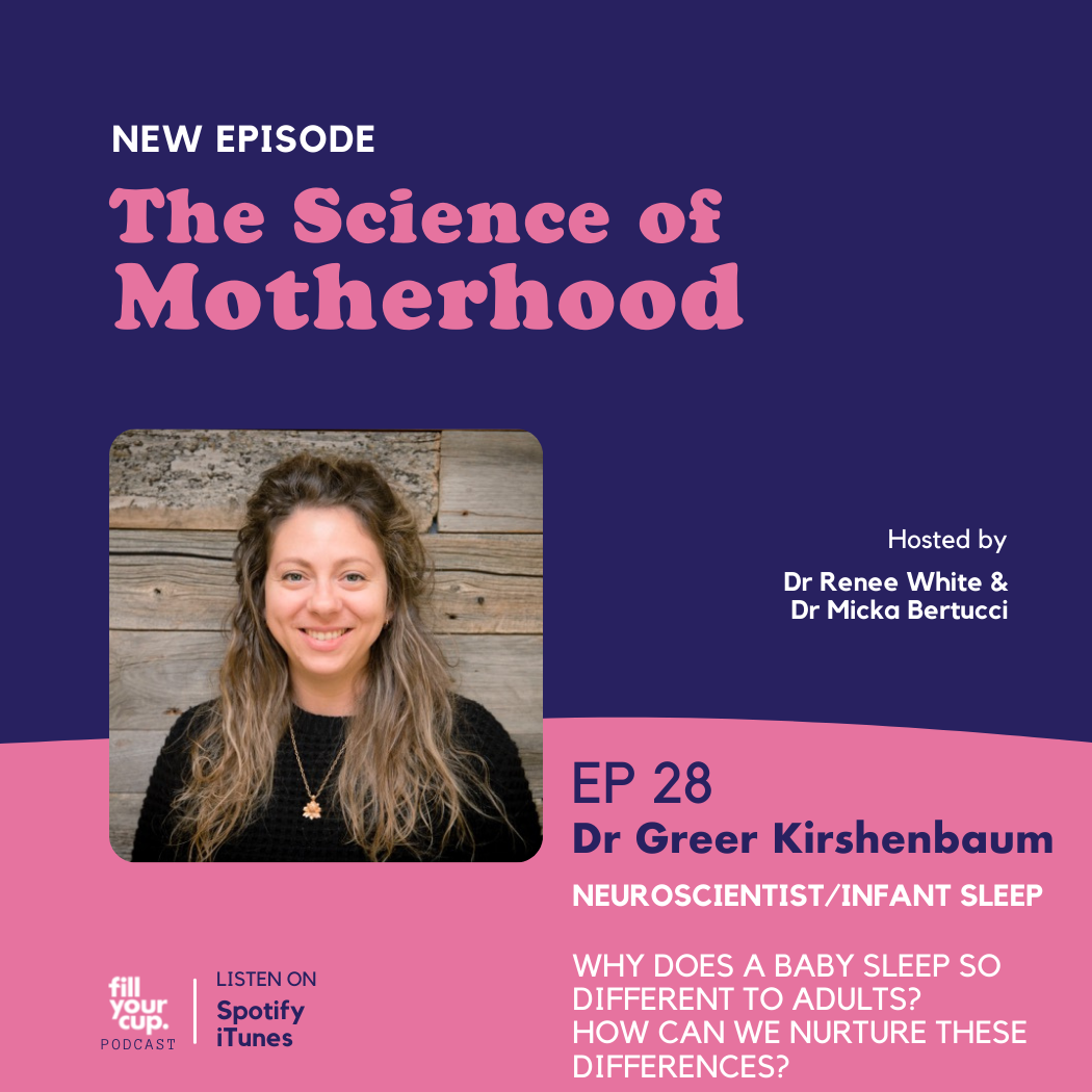 Episode 28. Dr Greer Kirshenbaum - Infant Neurodevelopment and Sleep: Understanding the Invisible 'Work' of a Mother