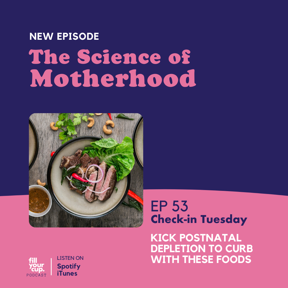 Ep 53. Check in Tuesday - Kick Postnatal Depletion to the Curb with these Foods