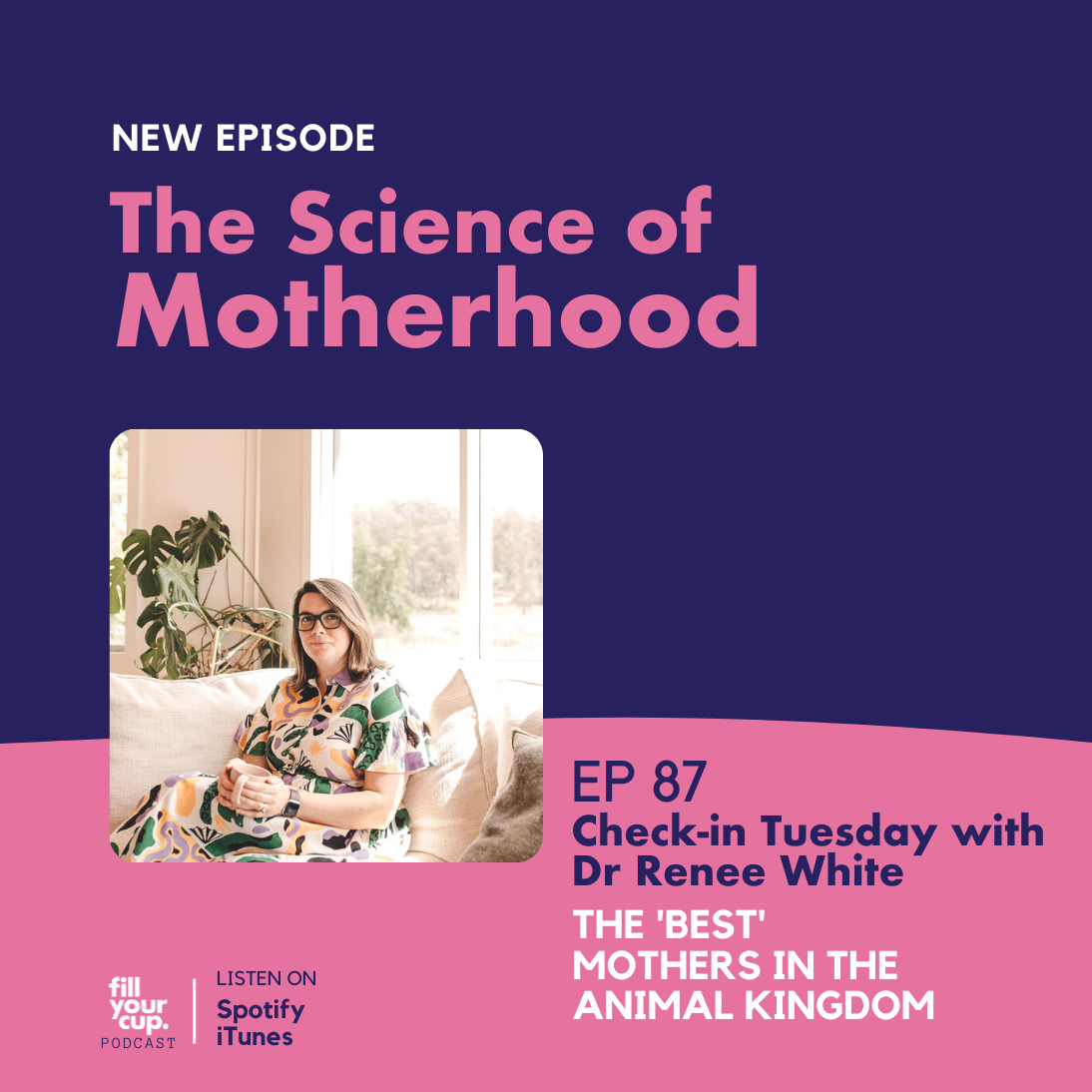 Ep 87. Check In Tuesday with Dr Renee White - The 'Best' Mothers in the Animal Kingdom