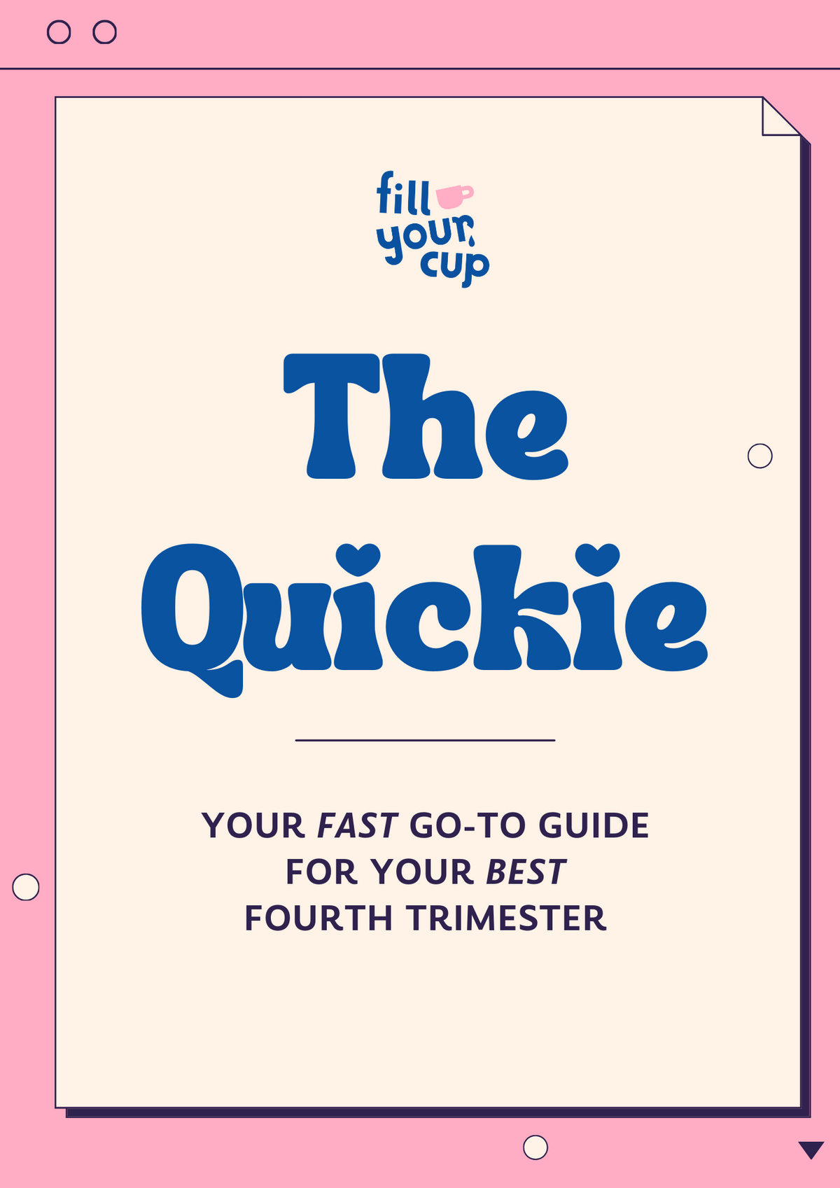 The Quickie - Postpartum Planning Guide